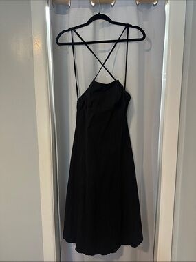 Free People Strappy Midi Dress - Black - Large
